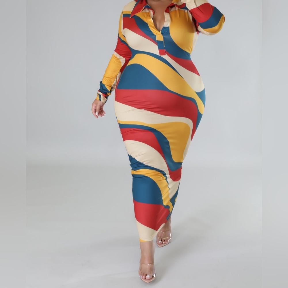 Trista Maxi Dress-Plus